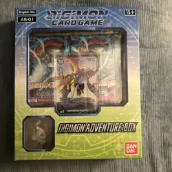Digimon Card Game AB-01 ADVENTURE BOX #8 Mastemon Promo 4 Packs One Figure 811039036713 - Image 1