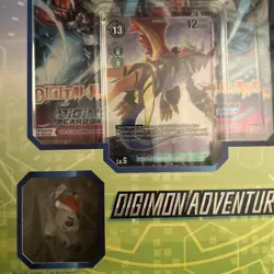 Digimon Card Game AB-01 ADVENTURE BOX #8 Mastemon Promo 4 Packs One Figure 811039036713 - Image 2