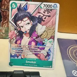 Smoker (Boa Hancock), 3 SWORD LOGO 39, OP10-030, SR, english One Piece Card - Image 3