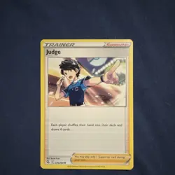 Pokemon Judge 235/264 Swsh08: Fusion Strike Trainer-Supporter Uncommon TCG Card - Image 1
