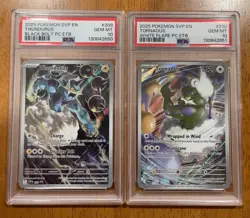 2025 Pokemon Thundurus/ Tornadus Pokemon Center Stamped Promos Sequential PSA 10 - Image 1