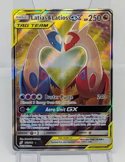 Pokemon TCG Latias & Latios GX 170/181 Tag Team Sun & Moon Team (Raw) NM - Image 1