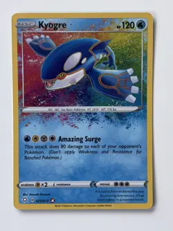 Pokemon TCG Kyogre Shining Fates Holo Card 021/072 Amazing Rare, Near Mint - Image 3