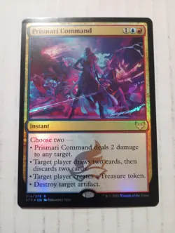 MTG Prismari Command 214 /447 R STX Strixhaven School of Mages NM FOIL Magic - Image 1