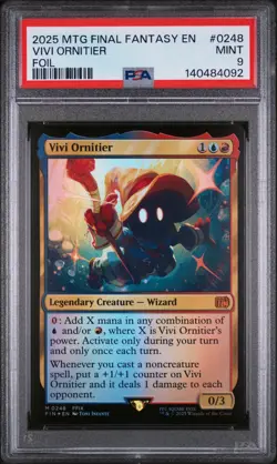 🔥 PSA 9 Sequential Vivi Ornitier MTG Final Fantasy #0248 FOIL & Non-Foil Pair - Image 2