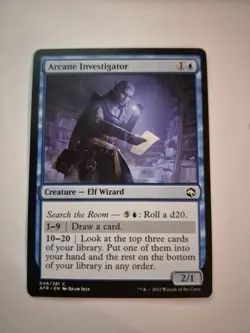 MTG Arcane Investigator 046/281 D&D AFR (C) - Image 1