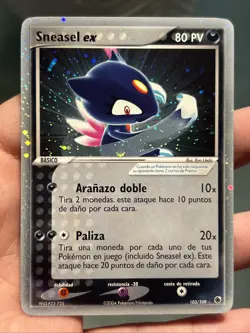 Pokemon TCG Sneasel ex 103/109 HOLO EX Ruby & Sapphire Spanish (LB3)- NM - Image 1