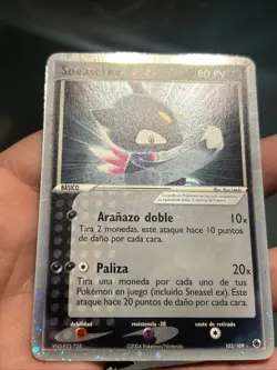 Pokemon TCG Sneasel ex 103/109 HOLO EX Ruby & Sapphire Spanish (LB3)- NM - Image 2