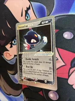 Pokemon TCG Sneasel EX 103/109 EX Ruby & Sapphire Ultra Rare Holo - LP (4 Swirl) - Image 3