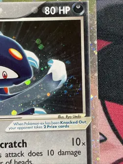Pokemon TCG Sneasel EX 103/109 EX Ruby & Sapphire Ultra Rare Holo - LP (4 Swirl) - Image 4