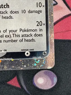 Pokemon TCG Sneasel EX 103/109 EX Ruby & Sapphire Ultra Rare Holo - LP (4 Swirl) - Image 5
