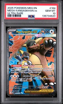 2025 POKEMON MEG EN-MEGA EVOLUTION ULTRA RARE #164 MEGA KANGASKHAN EX PSA 10 - Image 1