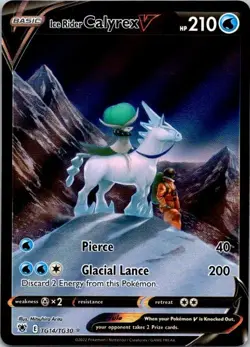 Pokemon TCG Ice Rider Calyrex V SWSH10: Astral Radiance TG14/TG30 NM (SKU 1-1) - Image 1