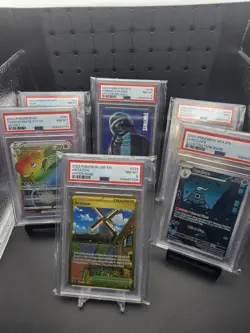 2022' Pokemon Go Secret Rare Dragonite Vstar #81 PSA 8 - Image 3