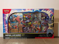 Pokemon TCG Mega Lucario ex Premium Figure Collection Box NEW SEALED - Image 1