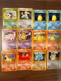 Lot of 32 Vintage Japanese Pokemon TCG- Base, Challenge from the Darkness MP-LP - Image 2