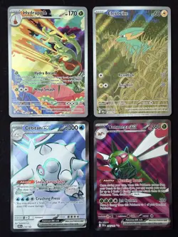 Pokemon TCG Destined Rivals Full Art Lot - Yanmega ex, Hydrapple, Electrike, Etc - Image 1