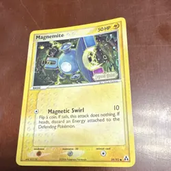 Pokemon TCG-Magnemite-Legend Maker-59/92-50HP-Reverse Holo-Common-English-2006 - Image 1
