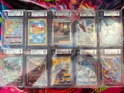 Pokemon 10x Graded Bgs Slab Lot All English Vintage Modern Alt Art SIR Lot#7 - Image 1