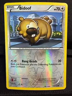 Pokemon Dragons Exalted Bidoof Reverse Holo (106/124) NM - Image 1