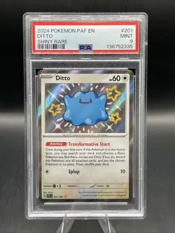 2024 Pokemon Ditto 201/091 SV: Paldean Fates Holo PSA 9 - Image 1