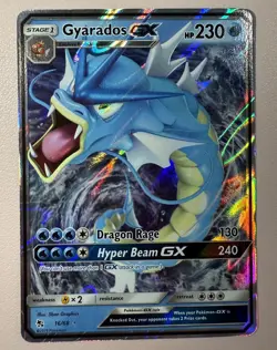 POKEMON TCG Gyarados GX 16/68 Hidden Fates Holo - Image 1