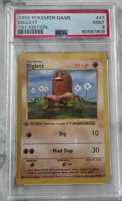 1999 Pokemon Game Diglett 1st Edition - Image 1