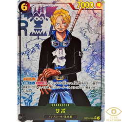 Sabo SEC Parallel OP13-120 Japanese ONE PIECE Card Carrying on His Will - NM - Image 1