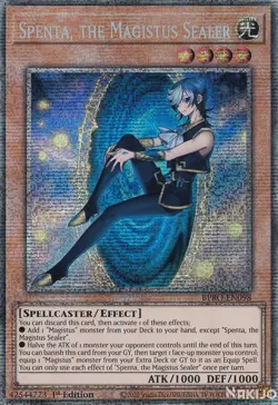 YuGiOh - Spenta, the Magistus Sealer - BPRO-EN098 - Starlight Rare - 1st Edition - Image 1