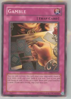Yu-Gi-Oh Dark Beginning 1 Gamble #DB1-EN172 Near Mint or Better - Image 1