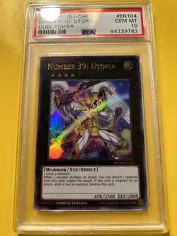 YuGiOh NUMBER 39: UTOPIA DUPO-EN104🔥PSA 10 GEM🔥LIMITED EDITION-2019 ULTRA RARE - Image 2