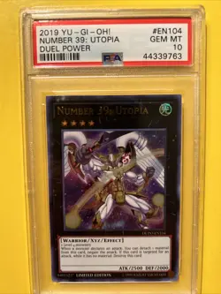 YuGiOh NUMBER 39: UTOPIA DUPO-EN104🔥PSA 10 GEM🔥LIMITED EDITION-2019 ULTRA RARE - Image 3