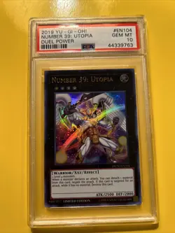 YuGiOh NUMBER 39: UTOPIA DUPO-EN104🔥PSA 10 GEM🔥LIMITED EDITION-2019 ULTRA RARE - Image 4