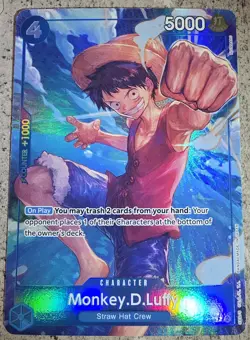 One Piece Monkey D Luffy P-055 Premium Booster The Best Vol. 1 PRB-01 English - Image 1