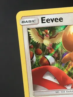 Pokemon TCG Eevee 48/68 SM Hidden Fates Holo Rare NM - Image 4