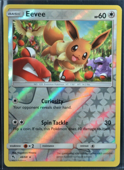 Eevee 48/68 Hidden Fates 2019 Reverse Holo Holofoil Pokemon TCG Card - NM - Image 1