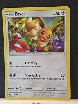 Eevee 48/68 Hidden Fates Holo Rare Pokemon TCG NM - Image 2