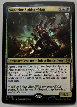 MTG Marvel’s Spider-Man Superior Spider-Man Legendary Creature RARE FOIL #0155 - Image 1