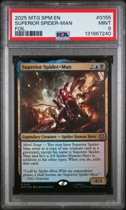 2025 MTG Spider-Man FOIL Superior Spider-Man R #0155 Dr Octopus - PSA 9 MINT - Image 1