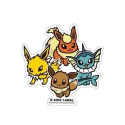 Pokemon Sticker B-SIDE LABEL Pokemon Center Trainers Made in Japan New - Image 2