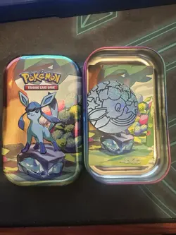 Pokemon TCG: Scarlet & Violet-Prismatic Evolutions Mini Tin - Glaceon (Empty) - Image 1