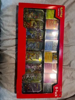 Pokemon TCG Prismatic Evolutions Costco 8 Mini-Tin Bundle Scarlet & Violet - Image 1