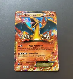 Pokemon TCG Charizard EX - XY17 Holo Ultra Rare Black Star Promo Card - Scuffs - Image 1