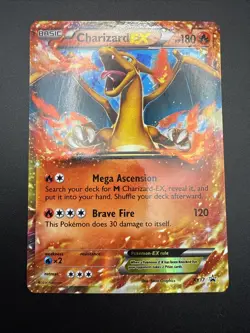 Pokemon TCG Charizard EX XY17 Holo Ultra Rare Black Star Promo Card - Image 1