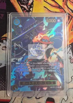 One Piece Japanese Portgas D. Ace SP EB02-028 R Alt Art - Carrying on His Will - Image 1