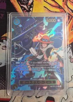 One Piece Japanese Portgas D. Ace SP EB02-028 R Alt Art - Carrying on His Will - Image 1