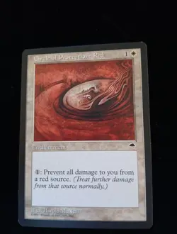 MTG Magic The Gathering Card Circle of Protection: Red Enchantment White Tempest - Image 1