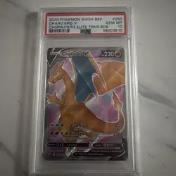 Charizard v SWSH050 Holo PSA 10 Champion's Path Promo Card - Image 1