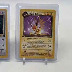 Pokemon TCG 1st Edition Eevee, Dark Flareon & Dark Jolteon Three (3) Card Lot! - Image 4