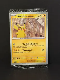 Pokemon TCG Promo Oversized Card - Pikachu at the Museum (Sealed) - UK - Image 2